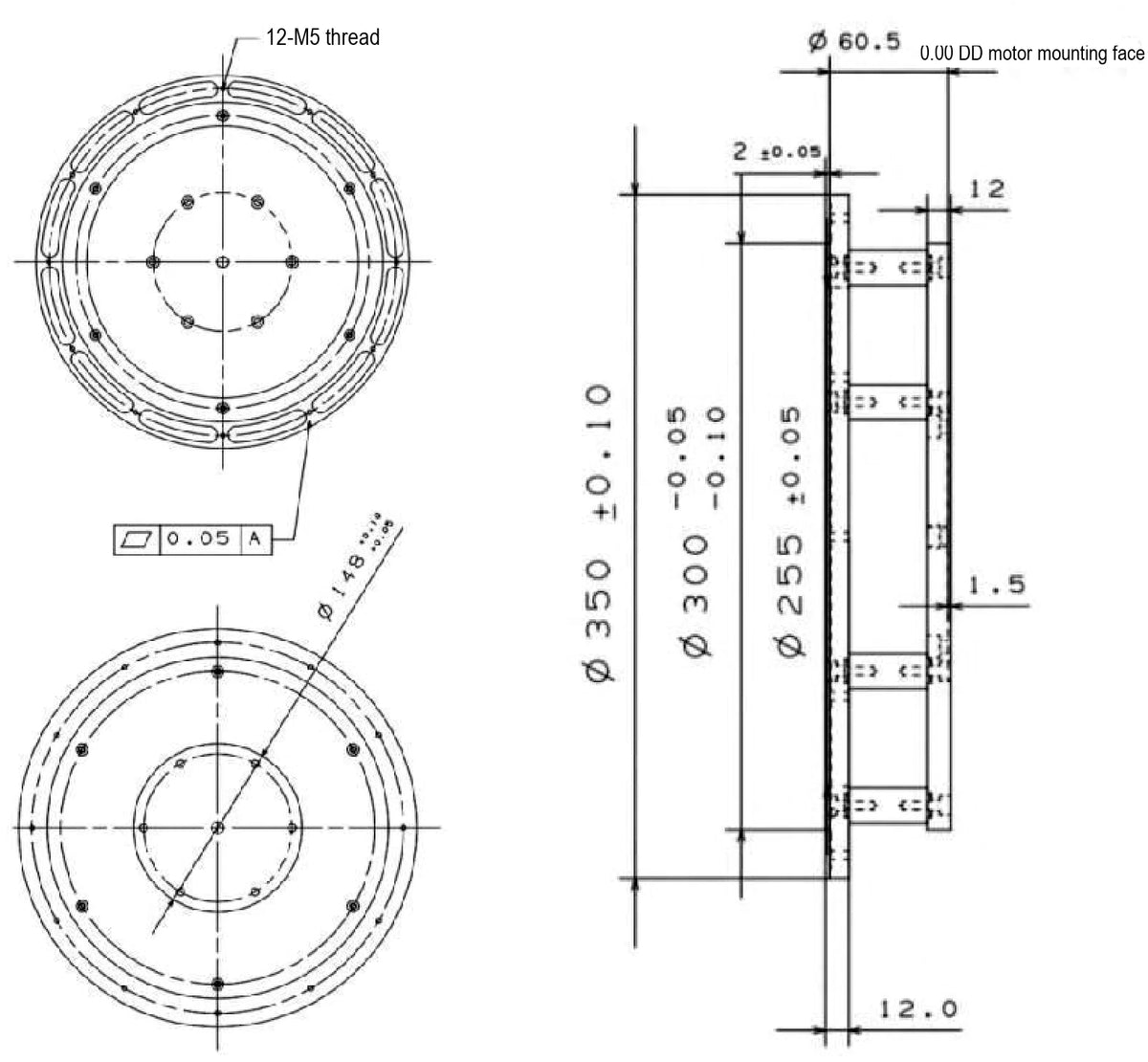 LS-MNT-0152 dimensions (mm)