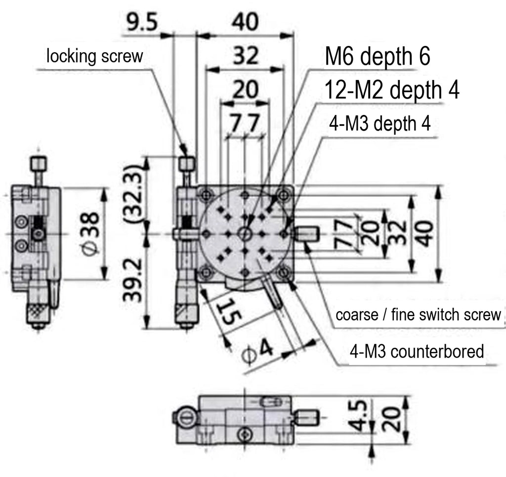 LS-MNT-0169 dimensions (mm)