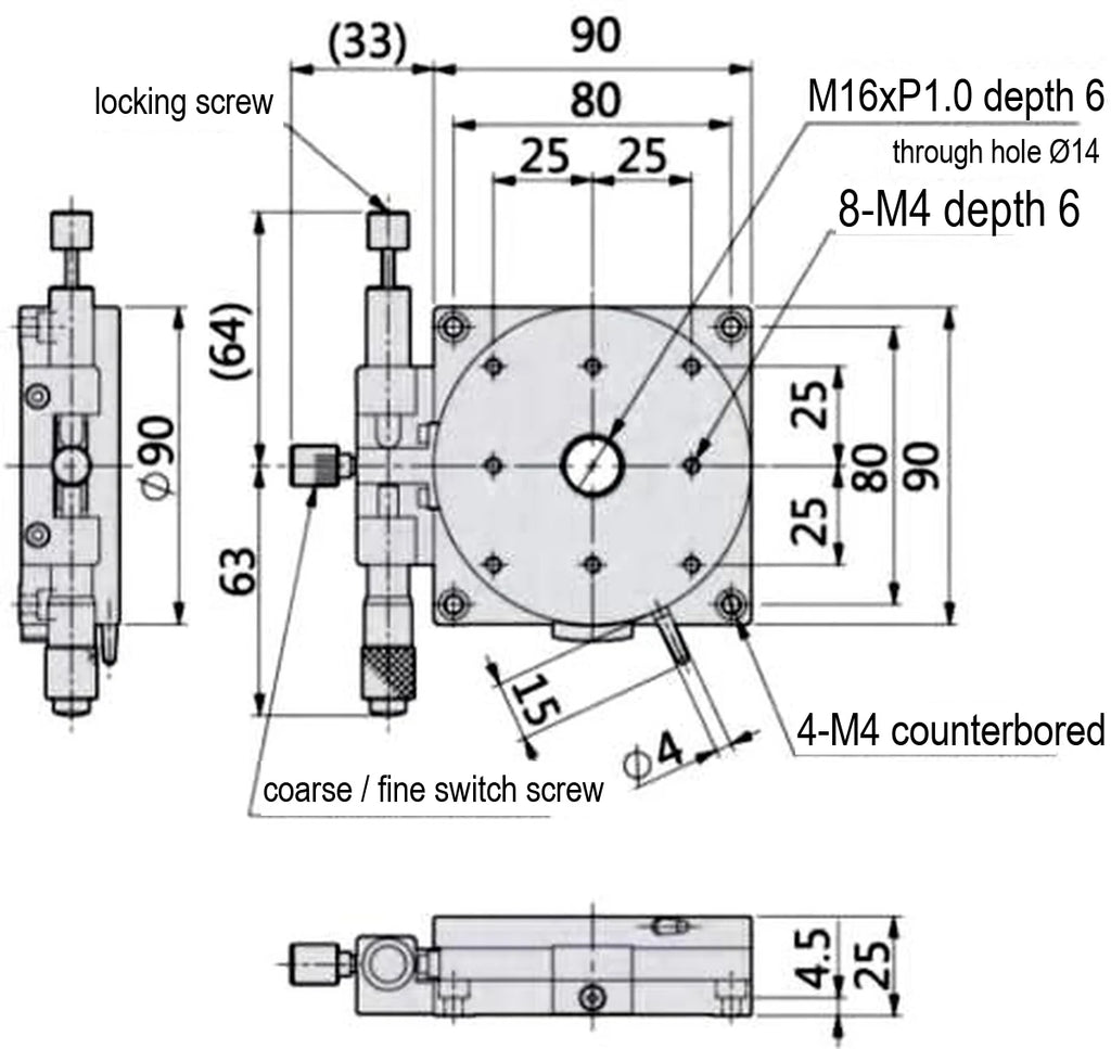 LS-MNT-0172 dimensions (mm)