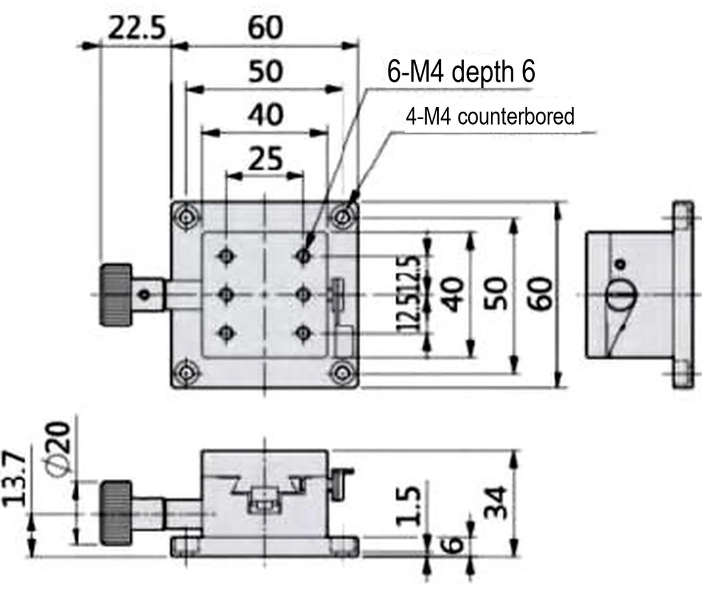 LS-MNT-0198 dimensions (mm)