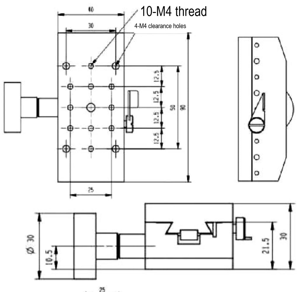 LS-MNT-0201 dimensions (mm)