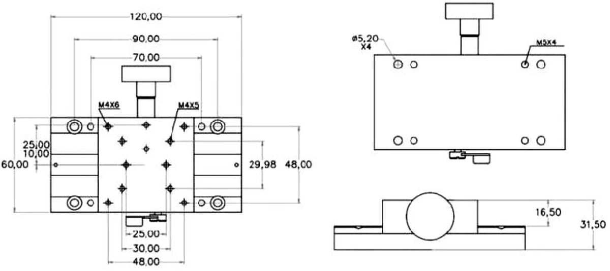 LS-MNT-0204 dimensions (mm)