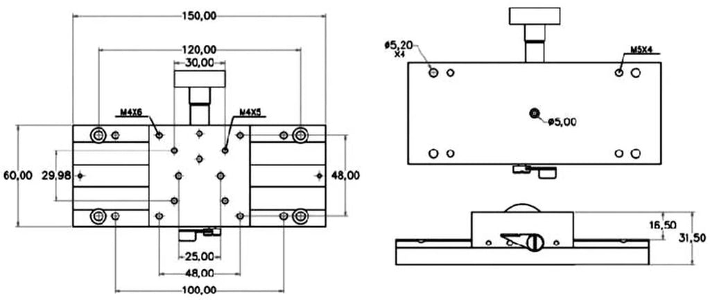 LS-MNT-0205 dimensions (mm)