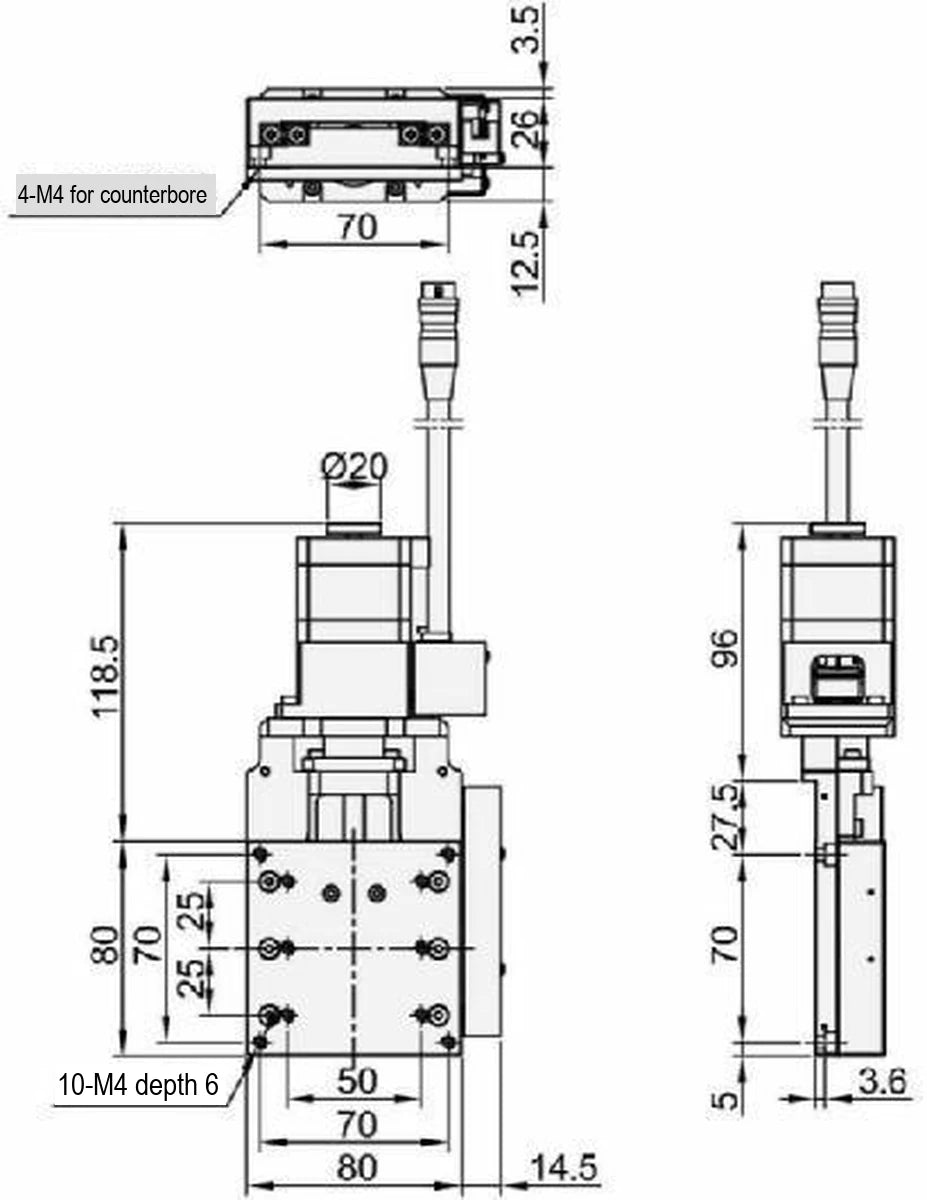 LS-MNT-0208 dimensions (mm)