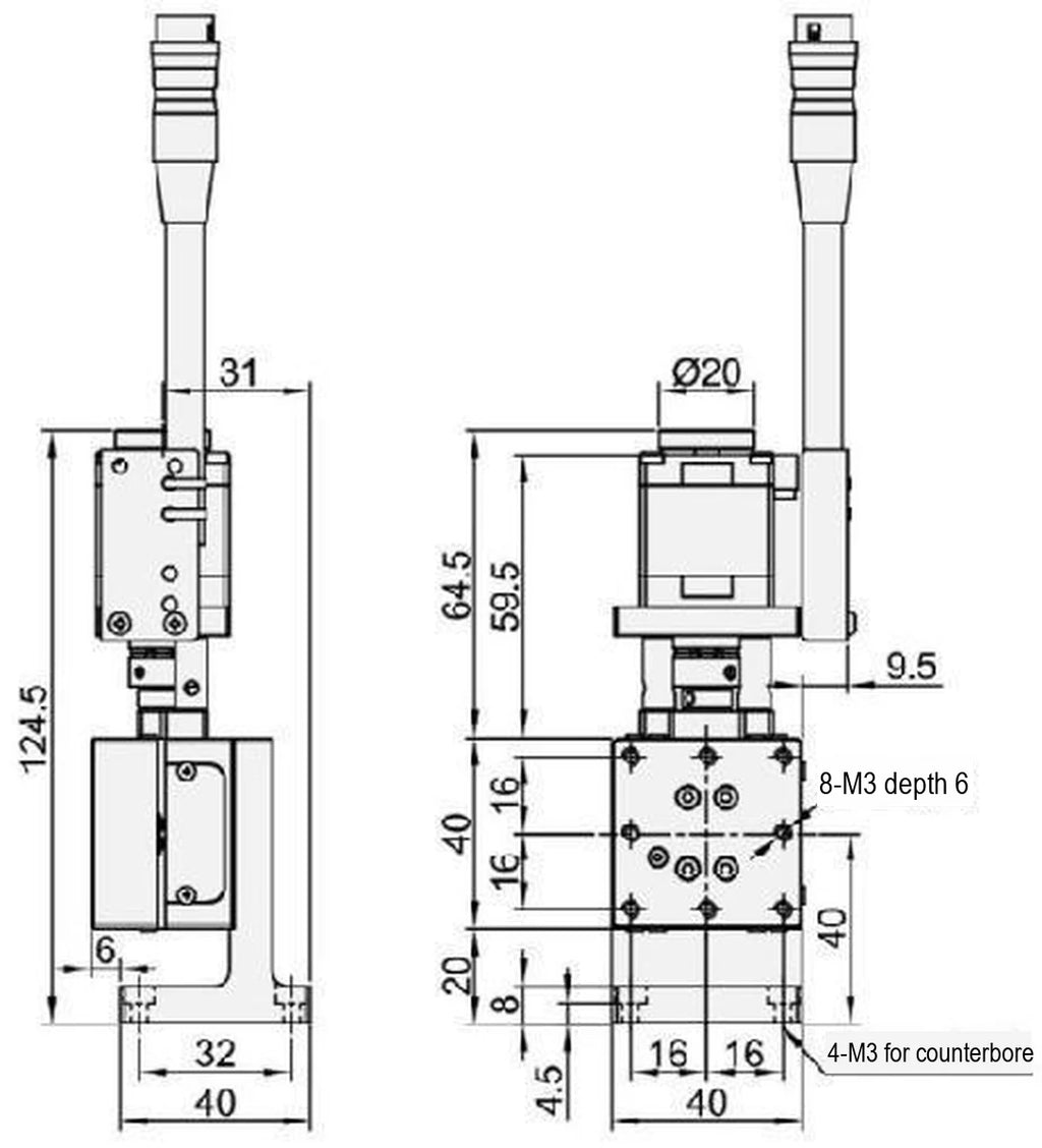 LS-MNT-0209 dimensions (mm)