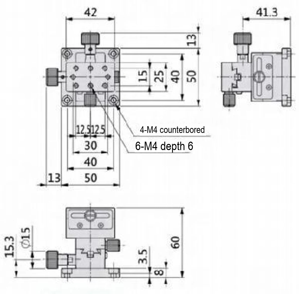 LS-MNT-0212 dimensions (mm)