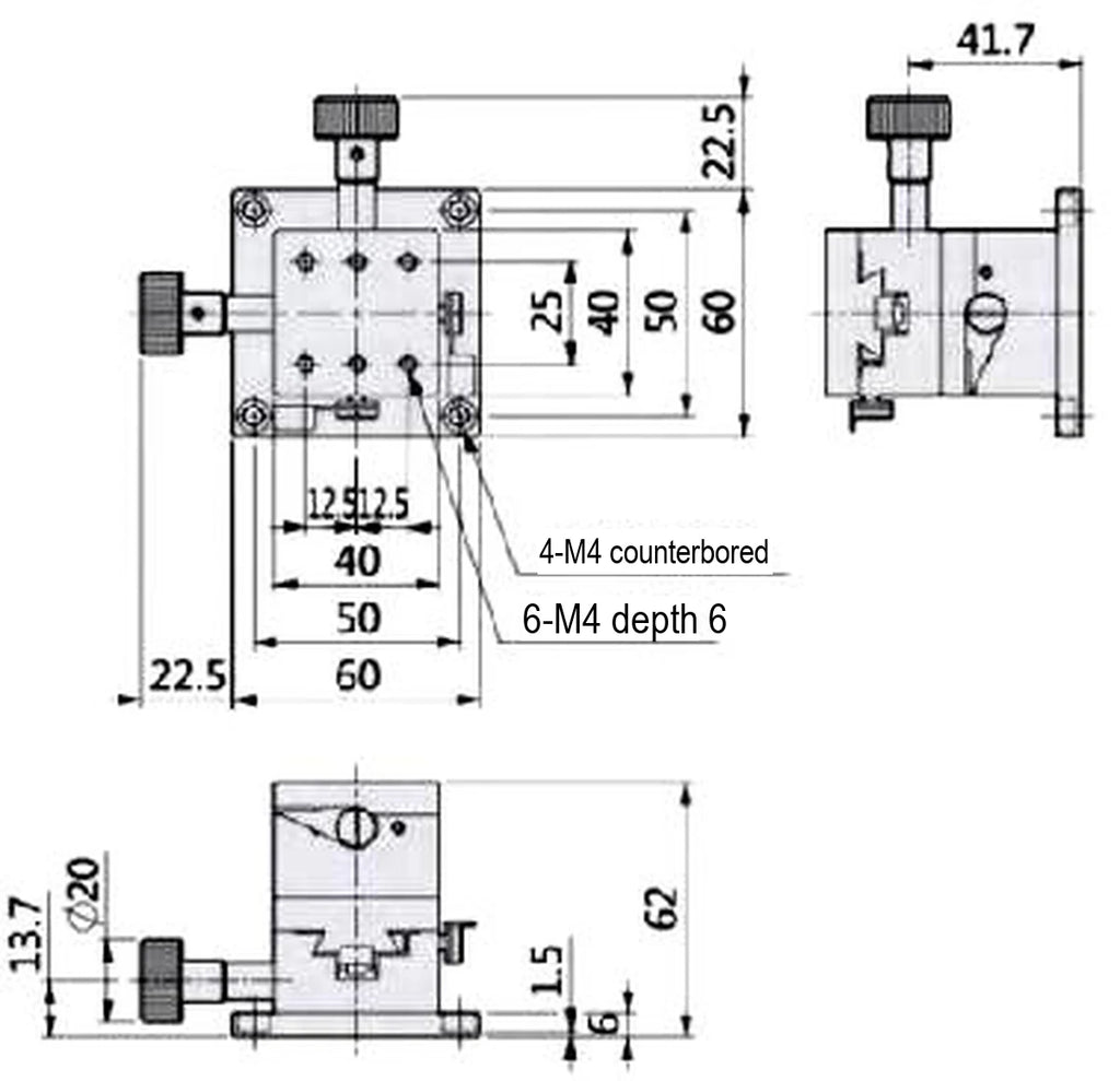LS-MNT-0213 dimensions (mm)