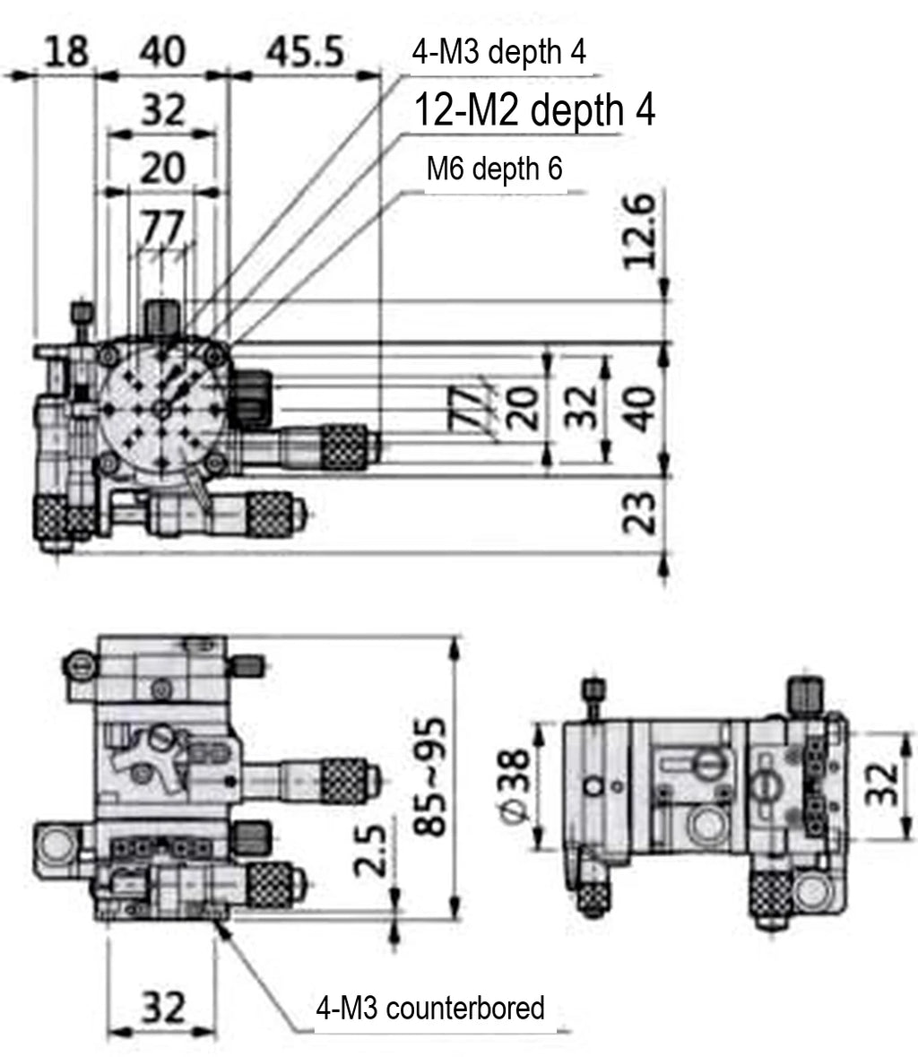 LS-MNT-0228 dimensions (mm)