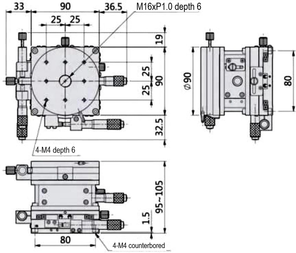 LS-MNT-0231 dimensions (mm)
