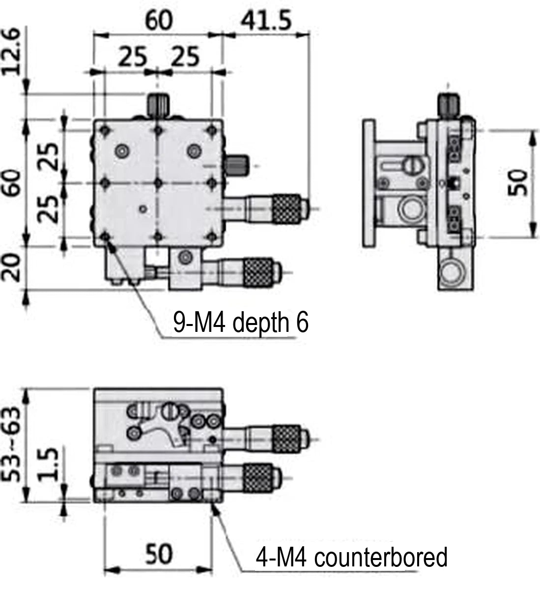 LS-MNT-0233 dimensions (mm)