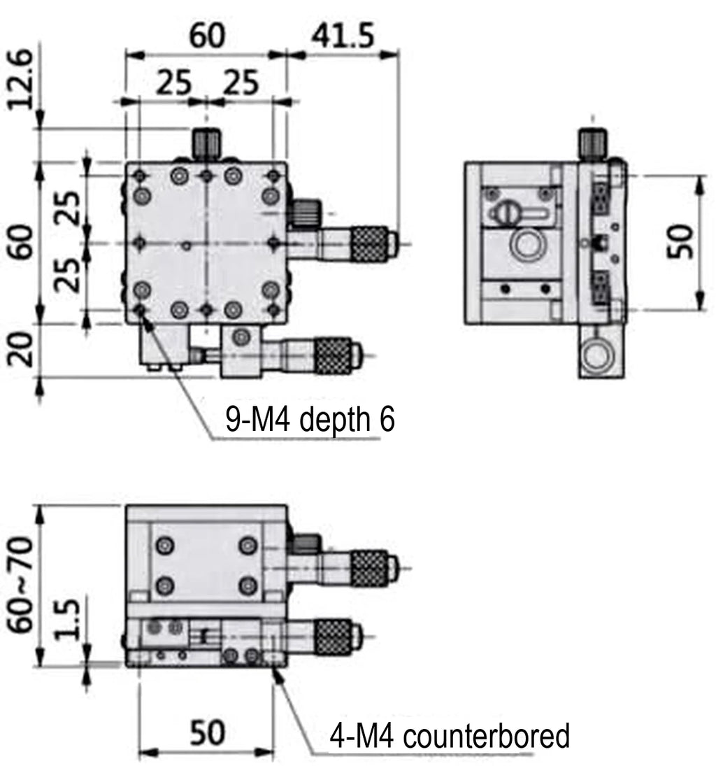 LS-MNT-0234 dimensions (mm)