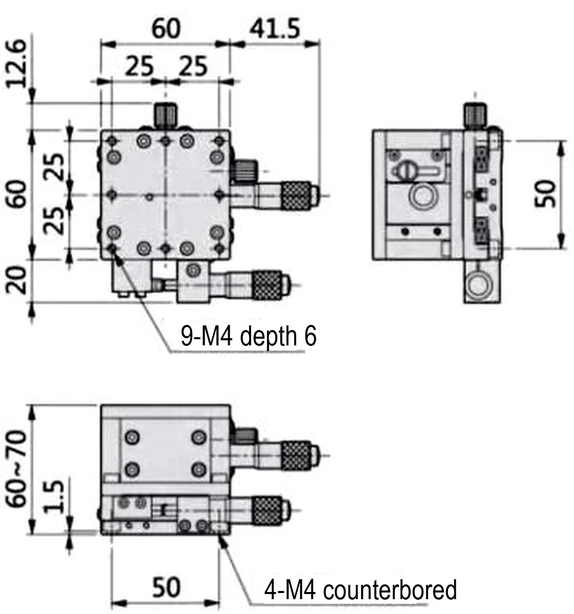 LS-MNT-0234 dimensions (mm)