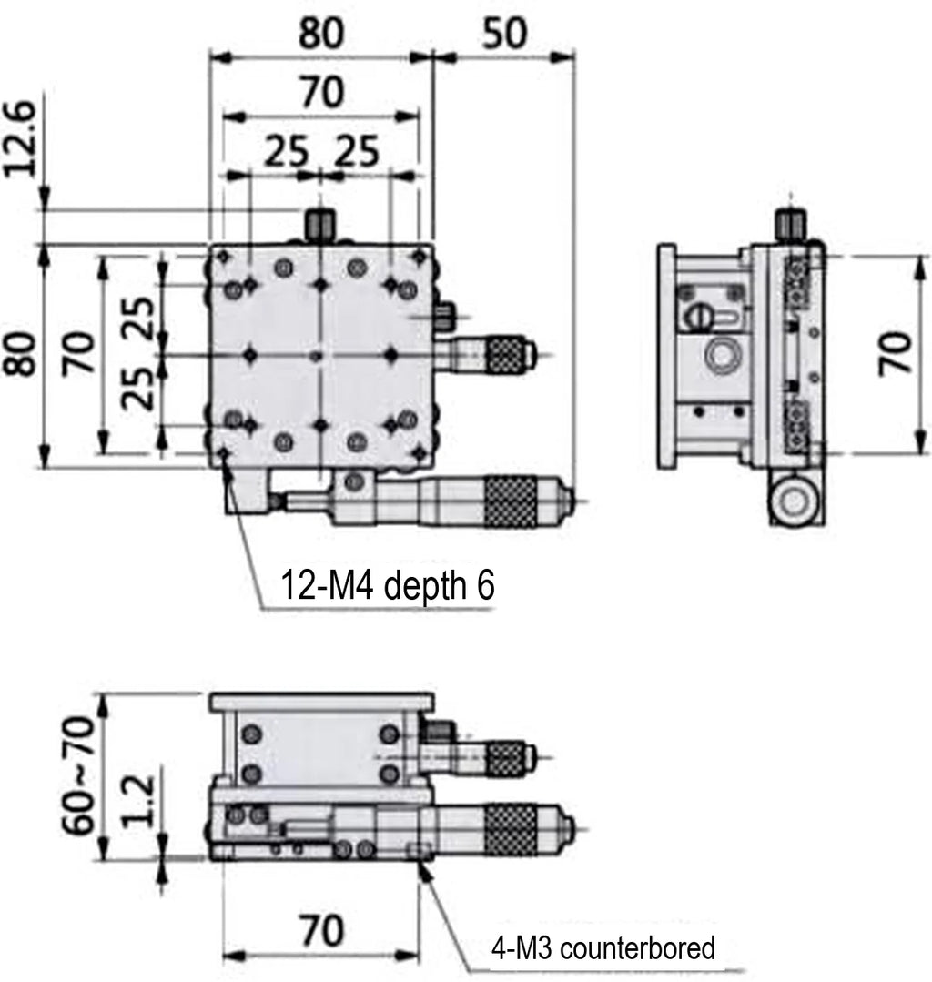 LS-MNT-0235 dimensions (mm)