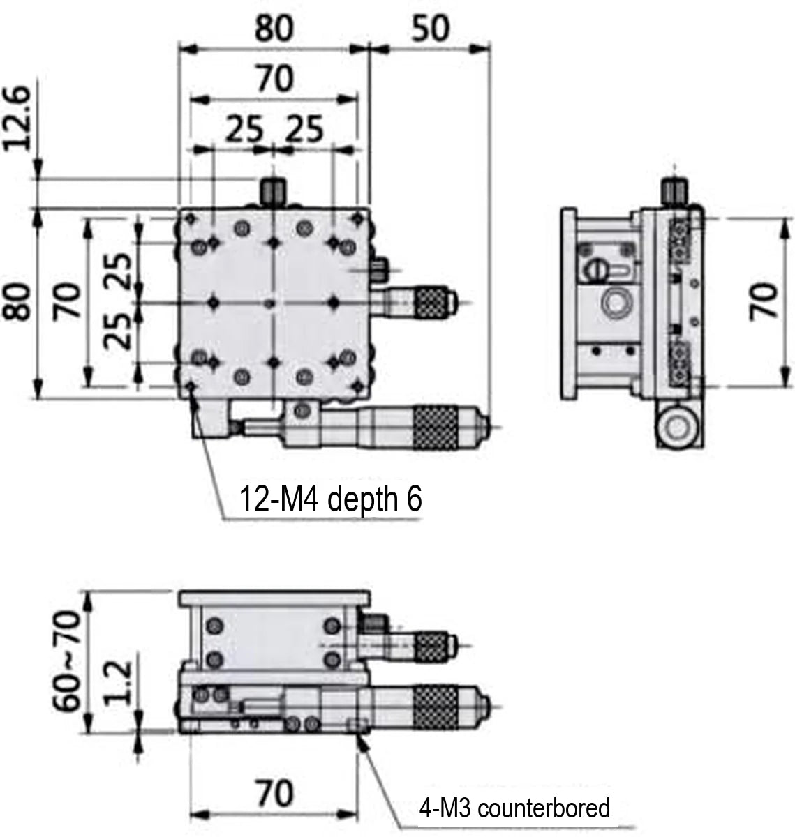 LS-MNT-0235 dimensions (mm)
