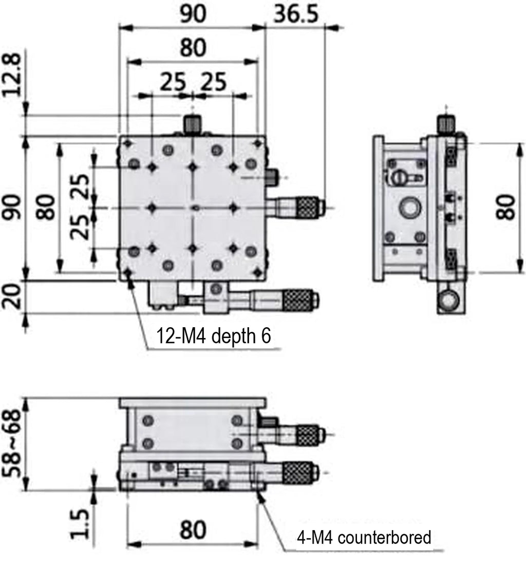 LS-MNT-0236 dimensions (mm)