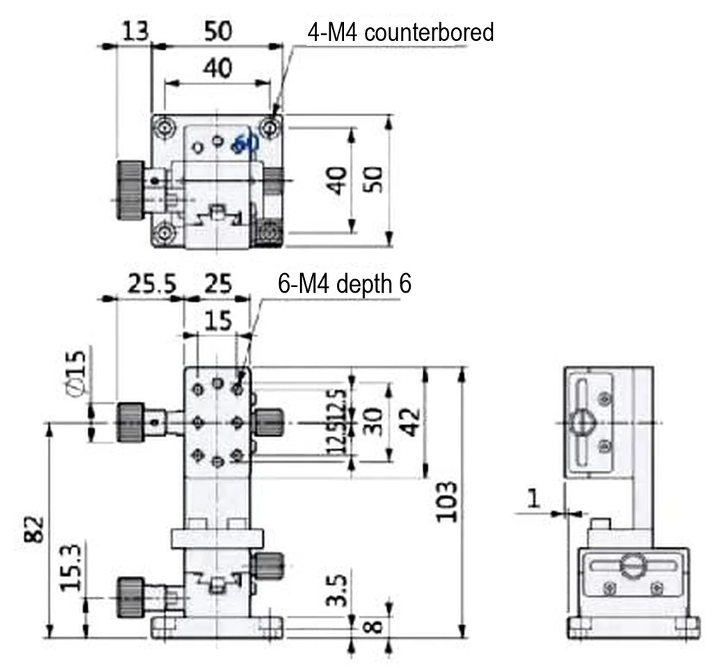 LS-MNT-0238 dimensions (mm)