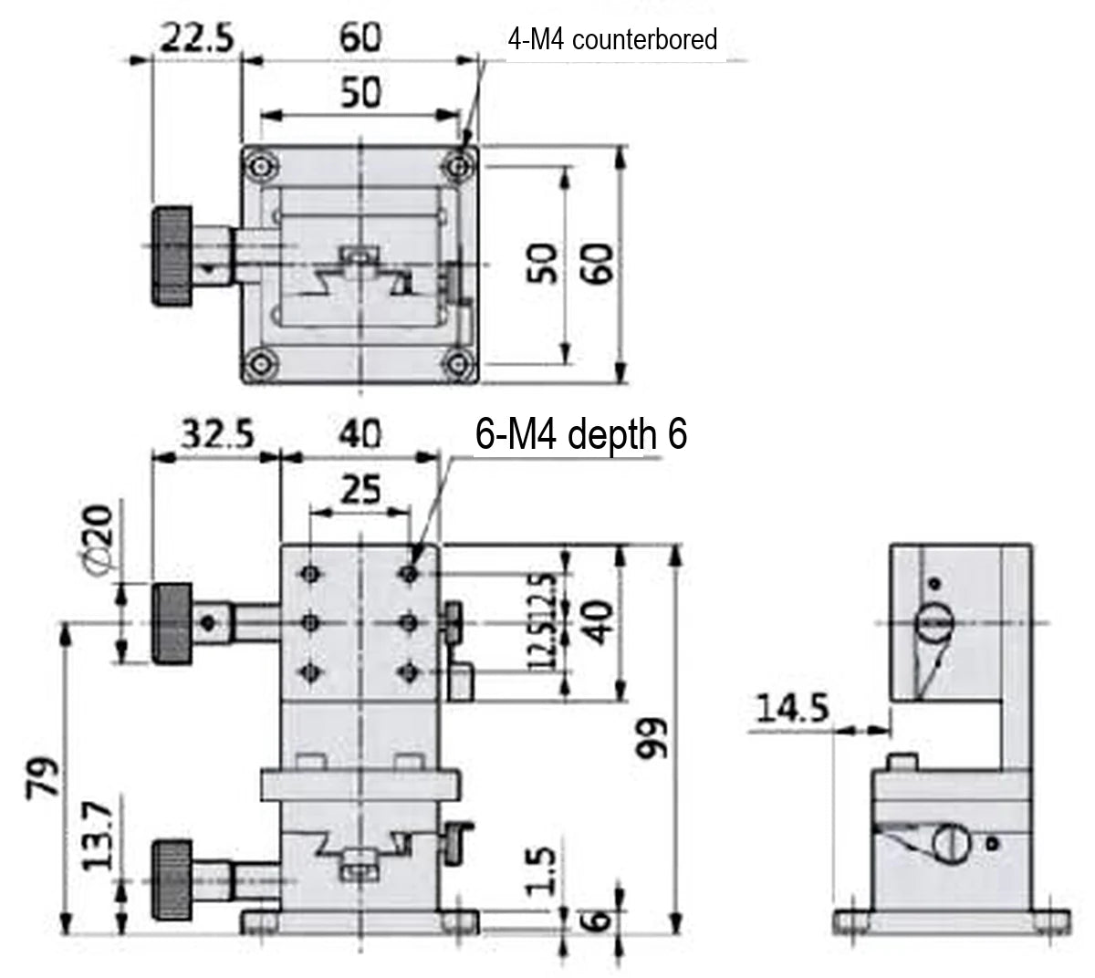 LS-MNT-0239 dimensions (mm)