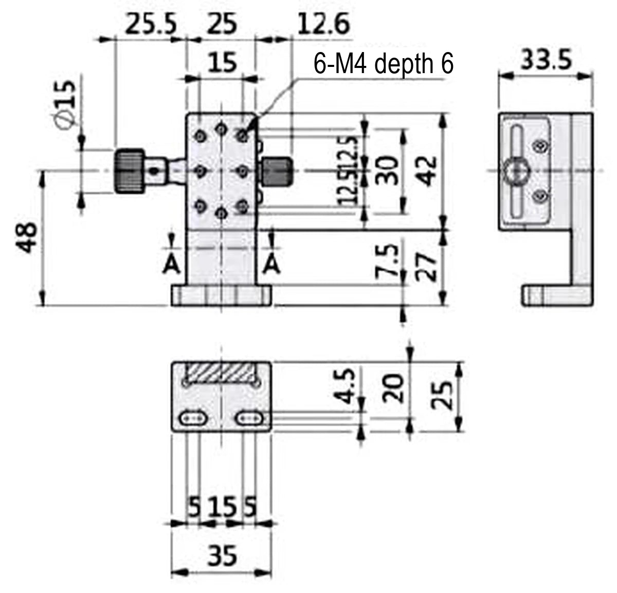 LS-MNT-0248 dimensions (mm)