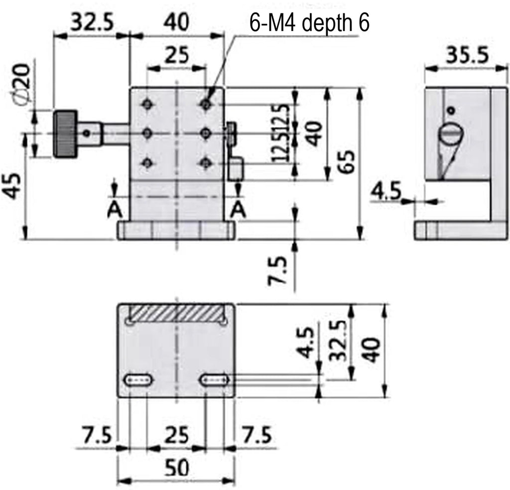 LS-MNT-0249 dimensions (mm)
