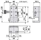 LS-MNT-0250 dimensions (mm)