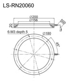LS-RN20060 dimensions (mm)