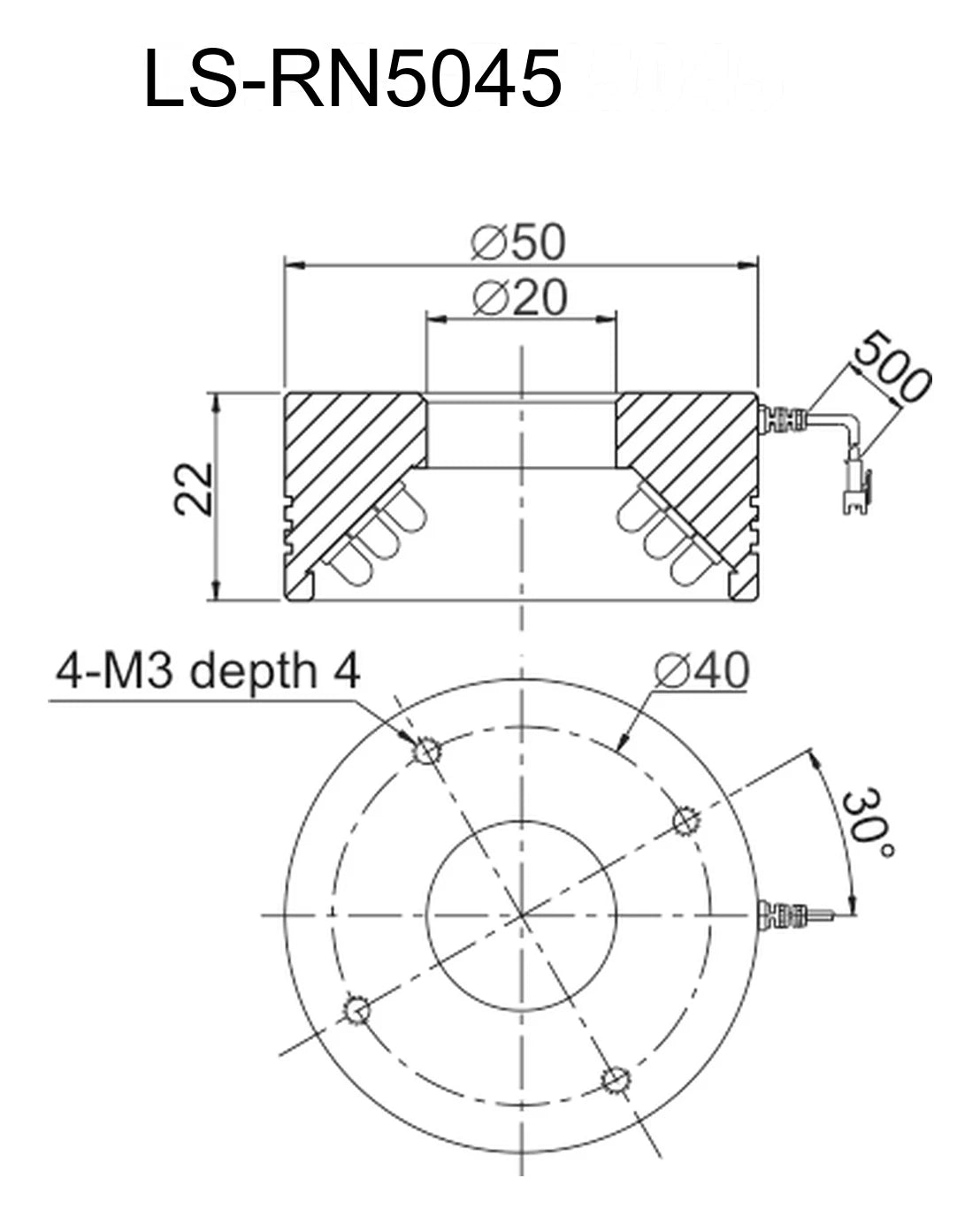 LS-RN5045 dimensions (mm)