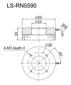 LS-RN5590 dimensions (mm)