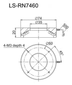 LS-RN7460 dimensions (mm)