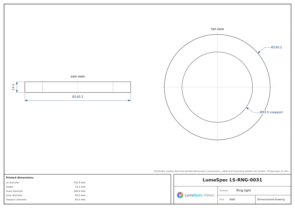 LS-RNG-0031 dimensions (mm)