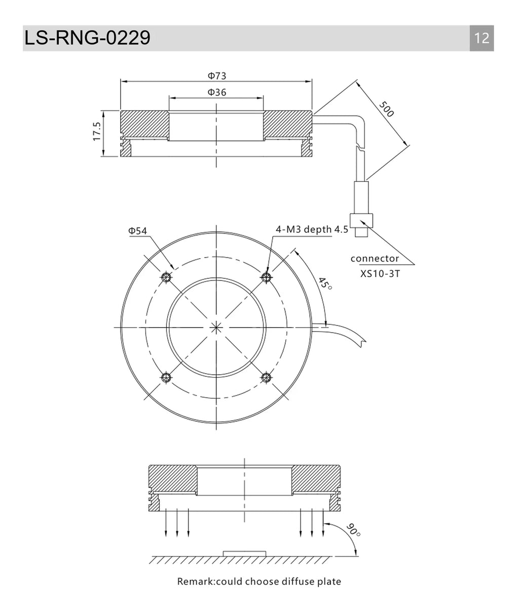 LS-RNG-0229 dimensions (mm)