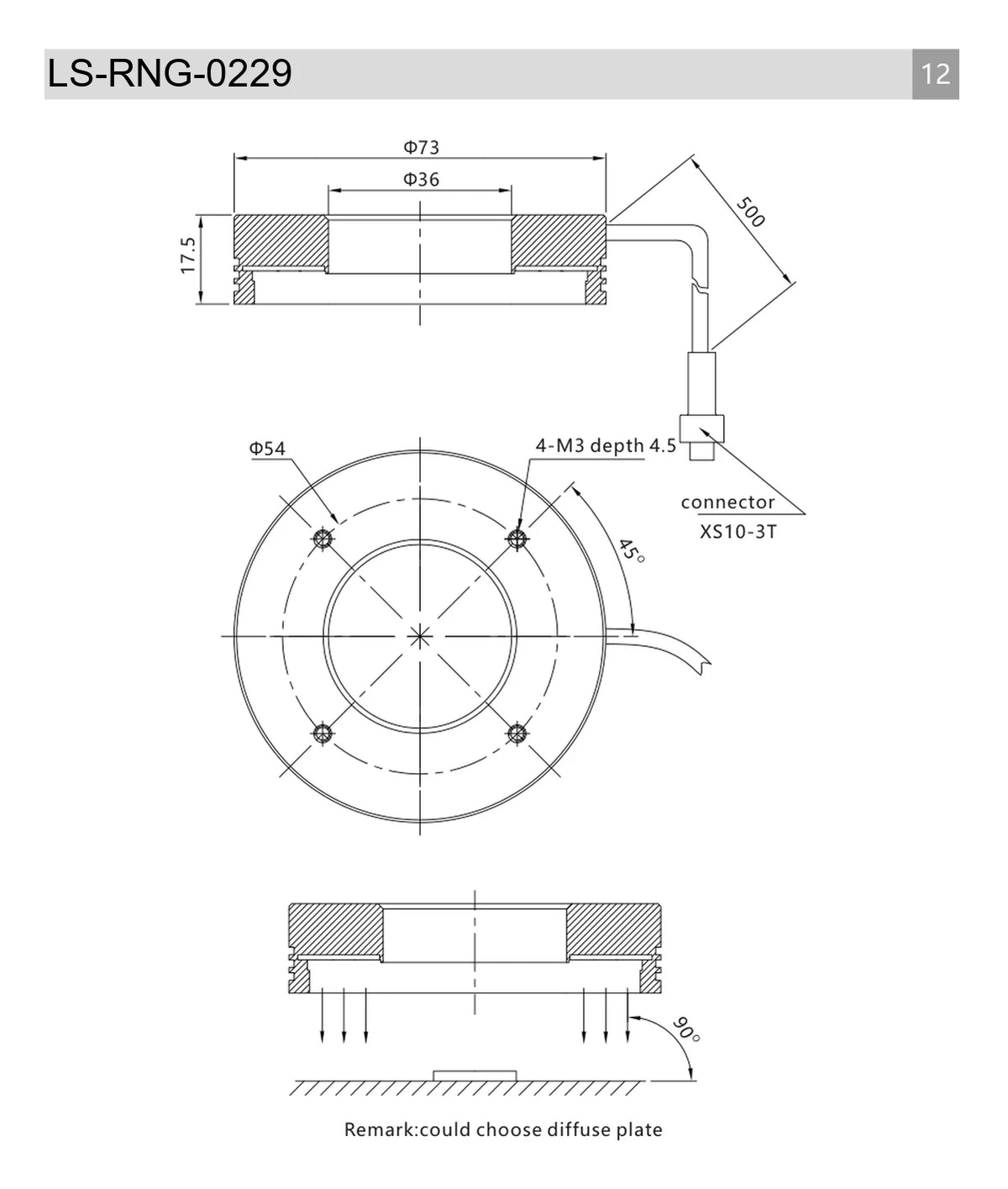 LS-RNG-0229 dimensions (mm)