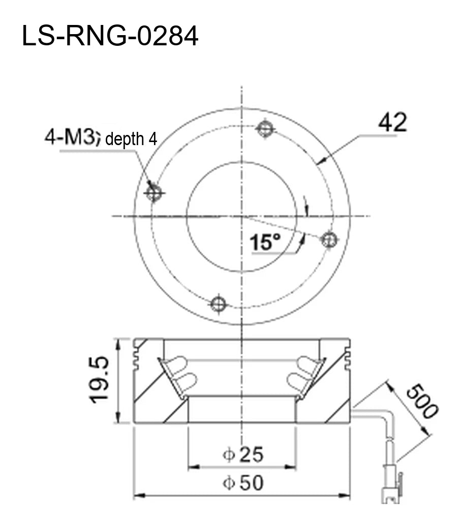 LS-RNG-0284 dimensions (mm)