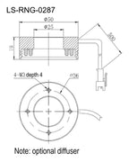 LS-RNG-0287 dimensions (mm)
