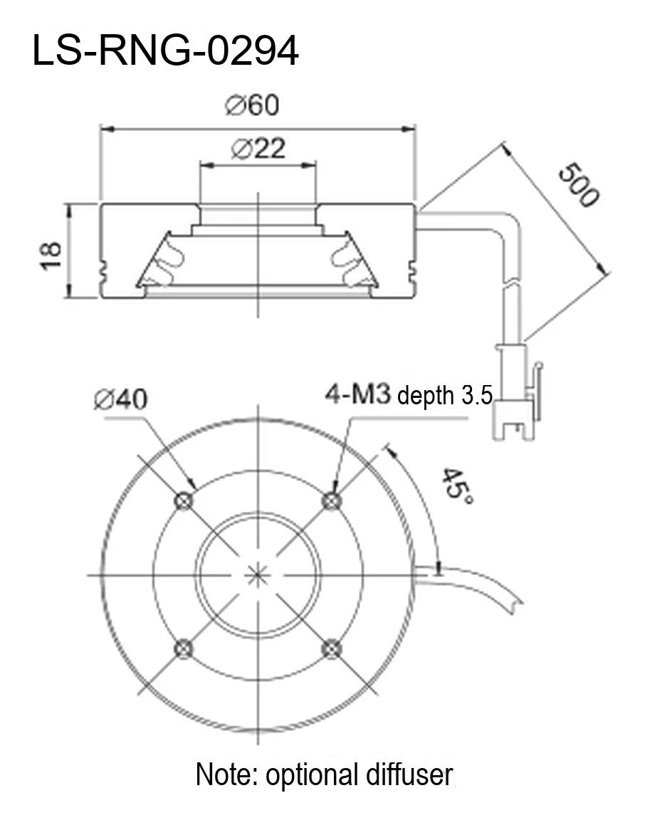 LS-RNG-0294 dimensions (mm)