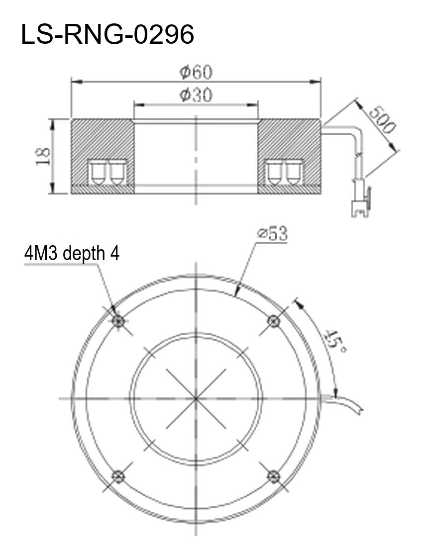 LS-RNG-0296 dimensions (mm)
