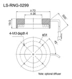 LS-RNG-0299 dimensions (mm)