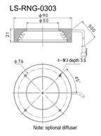 LS-RNG-0303 dimensions (mm)