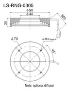 LS-RNG-0305 dimensions (mm)
