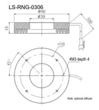 LS-RNG-0306 dimensions (mm)