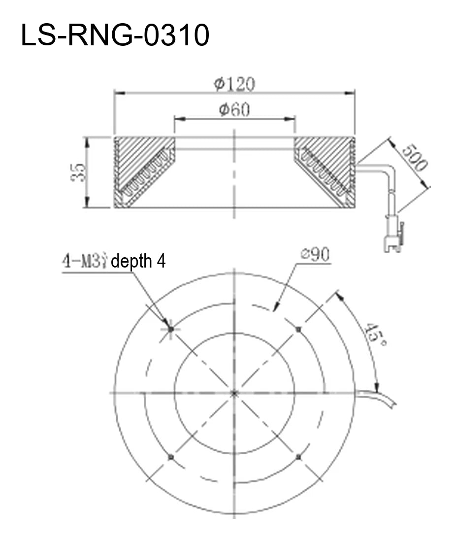 LS-RNG-0310 dimensions (mm)