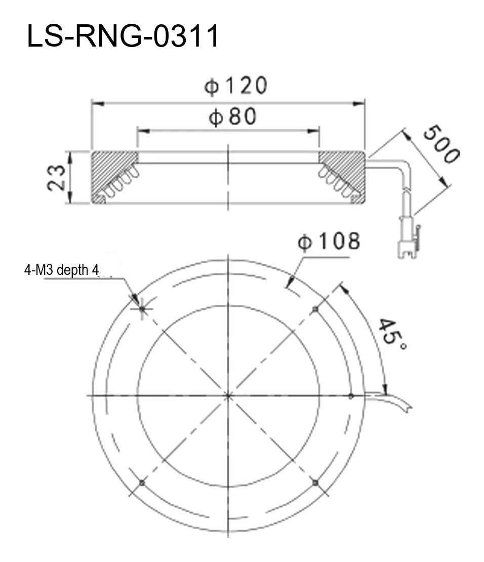 LS-RNG-0311 dimensions (mm)