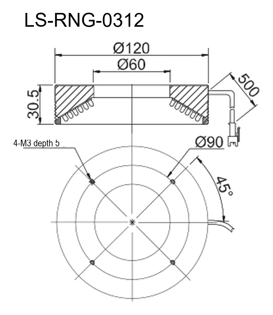 LS-RNG-0312 dimensions (mm)