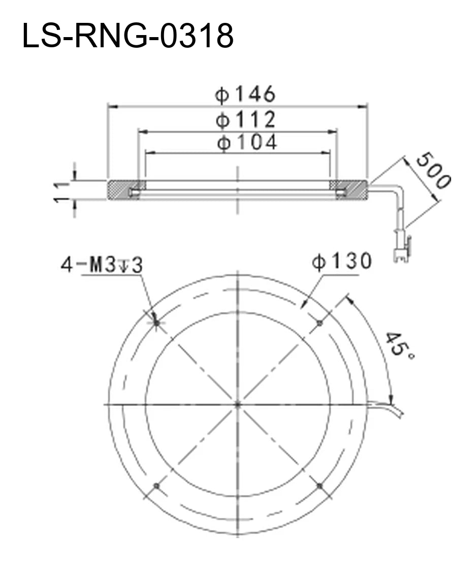 LS-RNG-0318 dimensions (mm)
