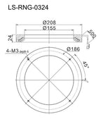 LS-RNG-0324 dimensions (mm)