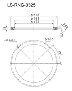 LS-RNG-0325 dimensions (mm)