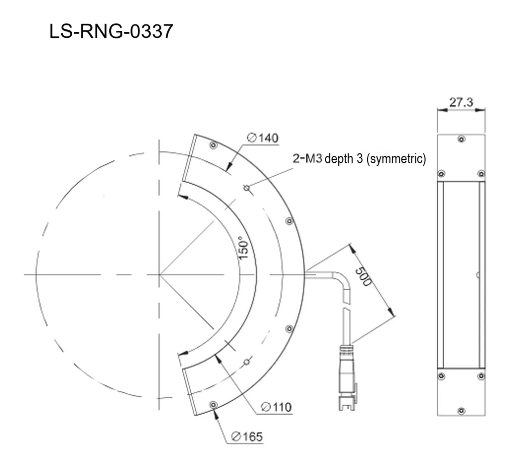 LS-RNG-0337 dimensions (mm)