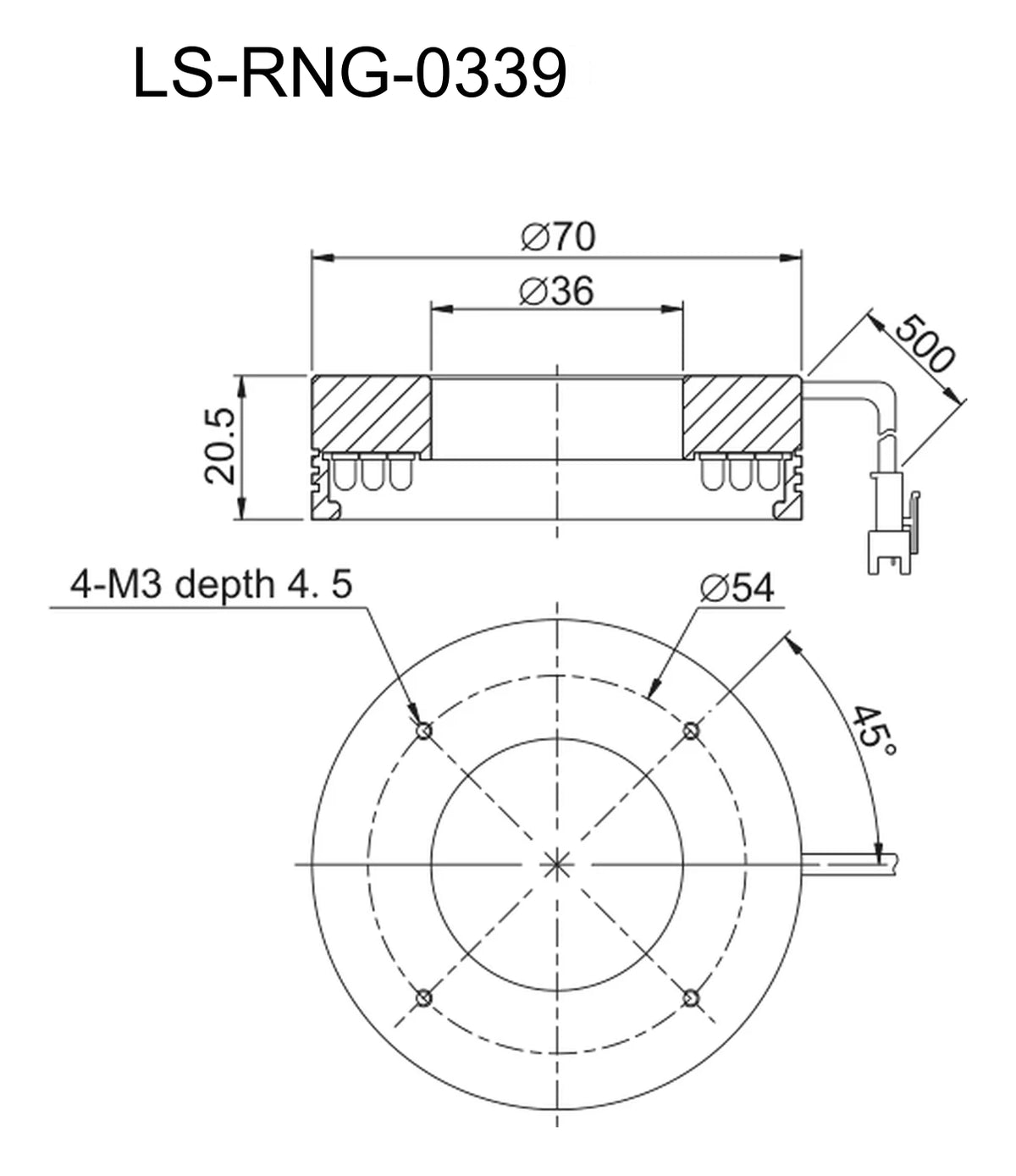 LS-RNG-0339 dimensions (mm)