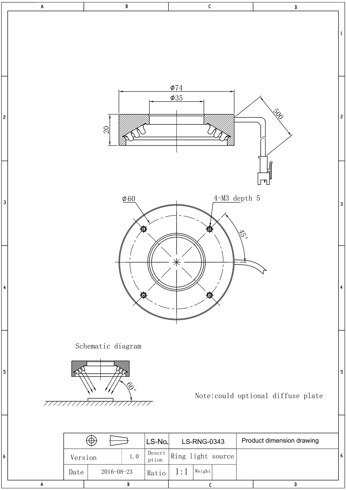 LS-RNG-0343 dimensions (mm)