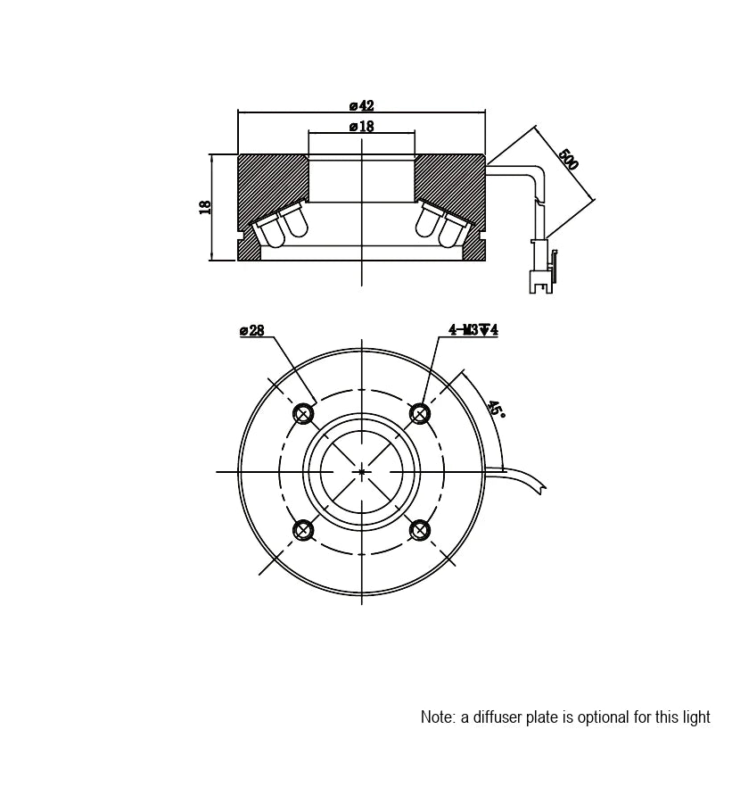 LS-RNG-0496 dimensions (mm)