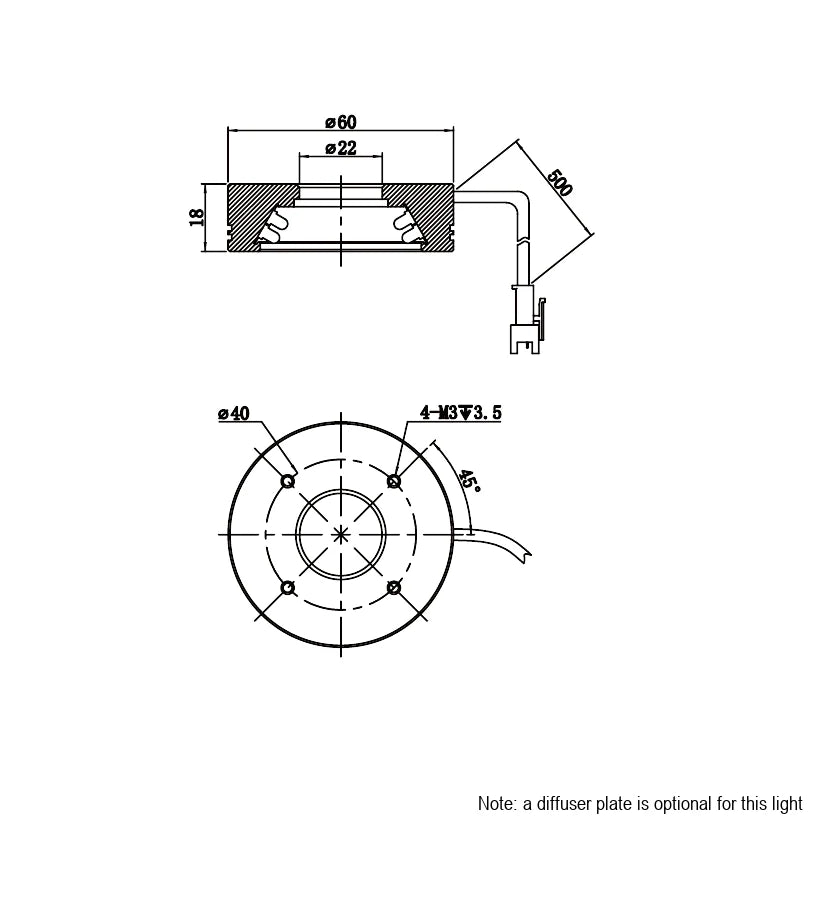 LS-RNG-0501 dimensions (mm)